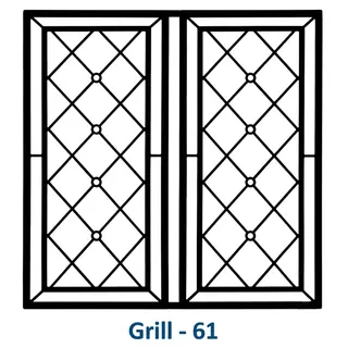 Safety Window Grill Design 61 by Simmply Perfect, Hyderabad