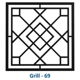Safety Window Grill Design 69 by Simmply Perfect, Hyderabad
