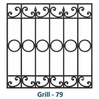 Safety Window Grill Design 79 by Simmply Perfect, Hyderabad