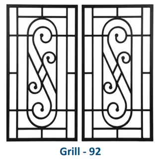 Safety Window Grill Design 92 by Simmply Perfect, Hyderabad