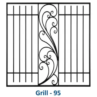 Safety Window Grill Design 95 by Simmply Perfect, Hyderabad