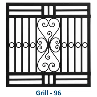 Safety Window Grill Design 96 by Simmply Perfect, Hyderabad