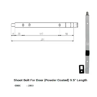Shoot Bolt for Door (Powder Coated) for UPVC Windows & Doors by Simmply Perfect, Hyderabad