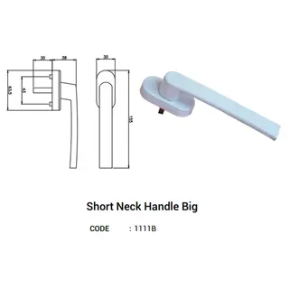 Short Neck Handle Big for UPVC Windows & Doors by Simmply Perfect, Hyderabad