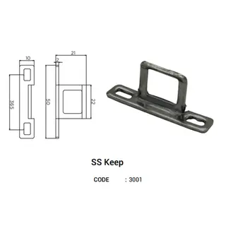 SS Keep Strikers for UPVC Windows & Doors by Simmply Perfect, Hyderabad