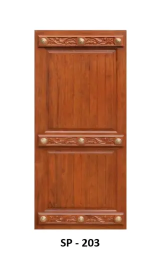 Teak Extra Fitting Door Design 203 by Simmply Perfect, Hyderabad