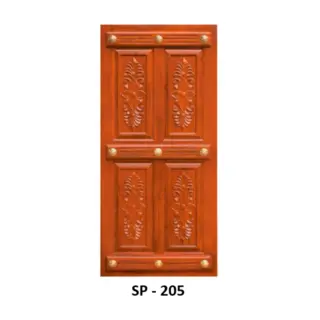 Teak Extra Fitting Door Design 205 by Simmply Perfect, Hyderabad