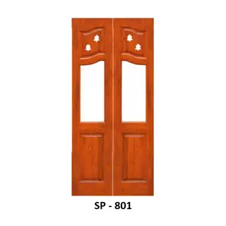 Teak Pooja Door Design 801 by Simmply Perfect, Hyderabad