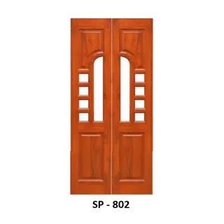 Teak Pooja Door Design 802 by Simmply Perfect, Hyderabad