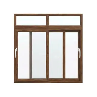 Walnut UPVC 112 Series 3-Track Combination Sliding Door with Top Fix by Simmply Perfect, Hyderabad