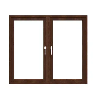 Walnut UPVC 60 Series Double Casement Door by Simmply Perfect, Hyderabad
