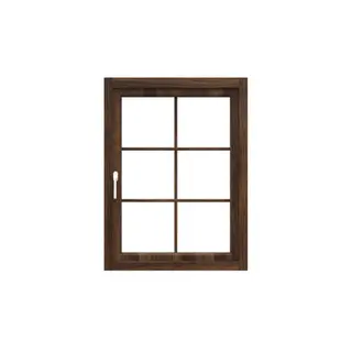 Walnut UPVC 60 Series French Single Casement Window by Simmply Perfect, Hyderabad