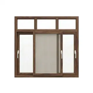 Walnut UPVC 90 Series 2.5-Track Combination Sliding Door with Top Fix by Simmply Perfect, Hyderabad
