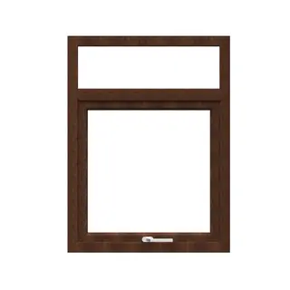 Walnut UPVC Combination Window Top Hung with Top Fix by Simmply Perfect, Hyderabad