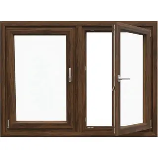 Walnut UPVC Double Casement Window by Simmply Perfect, Hyderabad