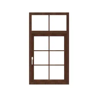Walnut UPVC French Window with Top Fix by Simmply Perfect, Hyderabad