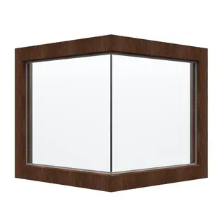 Walnut UPVC Glass to Glass Window by Simmply Perfect, Hyderabad