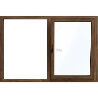 Walnut UPVC Single Casement Window with Side Fix by Simmply Perfect, Hyderabad