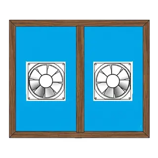 Walnut UPVC Ventilator Design 14 by Simmply Perfect, Hyderabad