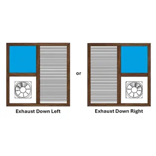 Walnut UPVC Ventilator Design 3 by Simmply Perfect, Hyderabad