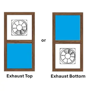 Walnut UPVC Ventilator Design 4 by Simmply Perfect, Hyderabad