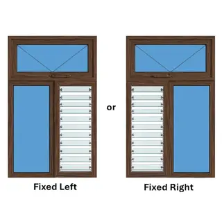Walnut UPVC Ventilator Design 9 by Simmply Perfect, Hyderabad