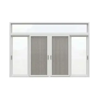 White UPVC 112 Series 3-Track 4-Panel Combination + 2 Mesh Panel Sliding Window with Top Fix by Simmply Perfect, Hyderabad