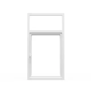 White UPVC 60 Series Combination Single Casement Window with Top Fix by Simmply Perfect, Hyderabad