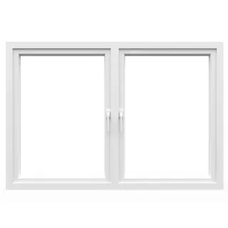 White UPVC 60 Series Double Casement Window by Simmply Perfect, Hyderabad