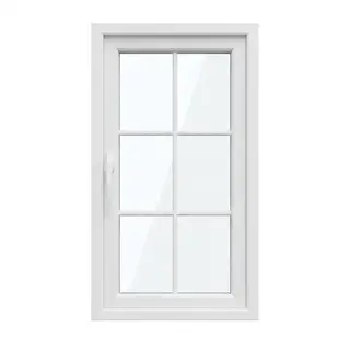 White UPVC 60 Series French Single Casement Door by Simmply Perfect, Hyderabad