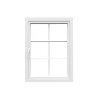 White UPVC 60 Series French Single Casement Window by Simmply Perfect, Hyderabad