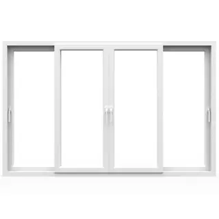 White UPVC 62 Series 2-Track 4-Panel Sliding Door by Simmply Perfect, Hyderabad