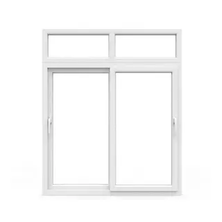 White UPVC 62 Series 2-Track Combination Sliding Door with Top Fixed by Simmply Perfect, Hyderabad
