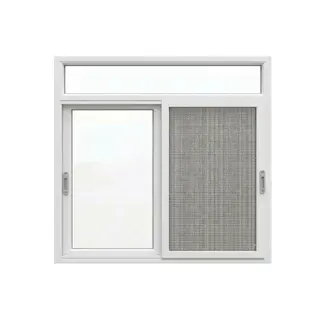 White UPVC 90 Series 2.5-Track Combination Sliding Window with Top Fix by Simmply Perfect, Hyderabad