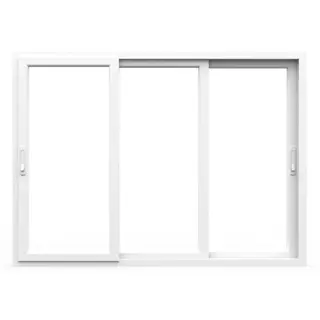 White UPVC 99 Series 3-Track 3-Panel Sliding Window by Simmply Perfect, Hyderabad