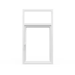 White UPVC Combination Window Tilt and Turn with Top Fix – view 2 White UPVC Combination Window Tilt and Turn with Top Fix – view 2 by Simmply Perfect, Hyderabad