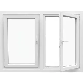 White UPVC Double Casement Window by Simmply Perfect, Hyderabad
