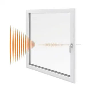 White UPVC Single Casement Soundproof Window | Simmply Perfect – view 2 White UPVC Single Casement Soundproof Window – view 2 by Simmply Perfect, Hyderabad