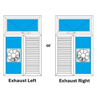 White UPVC Ventilator Design 7 by Simmply Perfect, Hyderabad