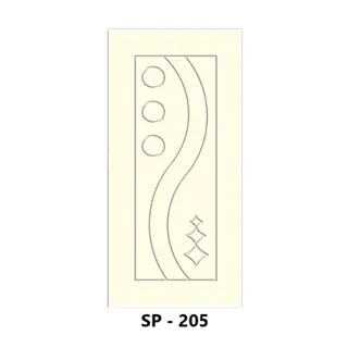 WPC Grooved Door Design 205 by Simmply Perfect, Hyderabad