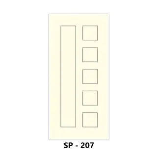 WPC Grooved Door Design 207 by Simmply Perfect, Hyderabad
