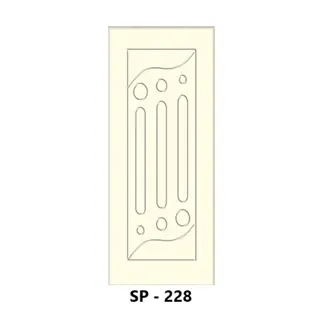 WPC Grooved Door Design 228 by Simmply Perfect, Hyderabad