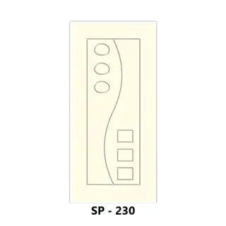 WPC Grooved Door Design 230 by Simmply Perfect, Hyderabad