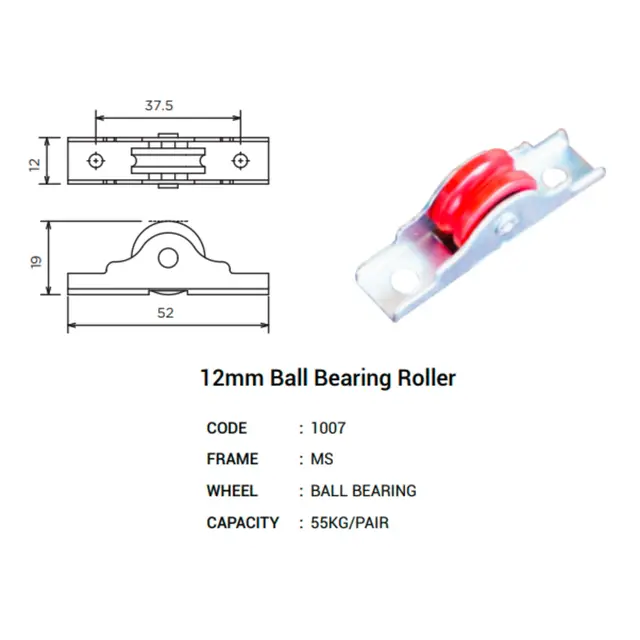 12mm Ball Bearing Window Roller for UPVC Windows & Doors 12mm Ball Bearing Window Roller for UPVC Windows & Doors by Simmply Perfect, Hyderabad