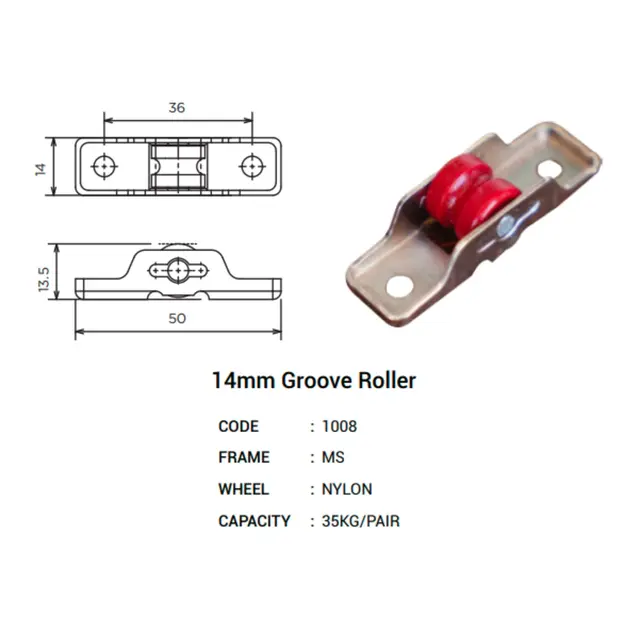 14mm Groove window Roller for UPVC Windows & Doors by Simmply Perfect, Hyderabad