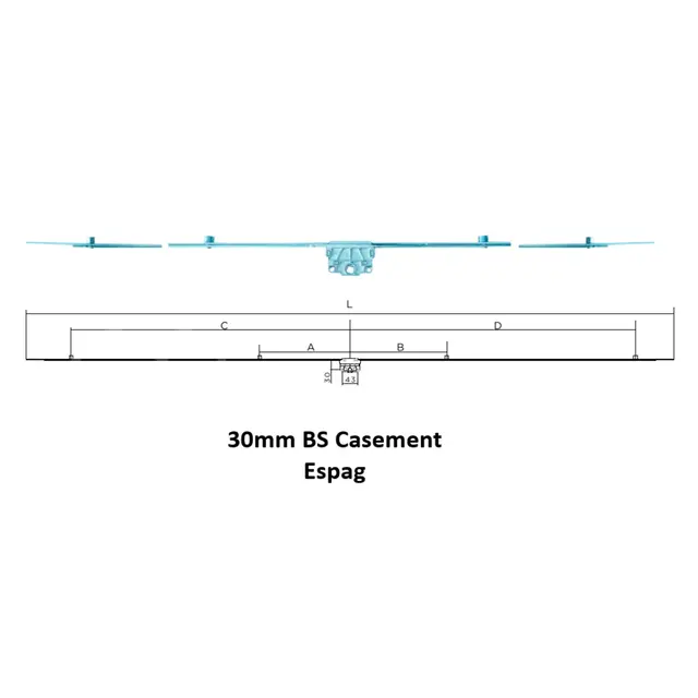 30mm Bs Casement Espag for UPVC Windows & Doors | Simmply Perfect 30mm Bs Casement Espag for UPVC Windows & Doors by Simmply Perfect, Hyderabad