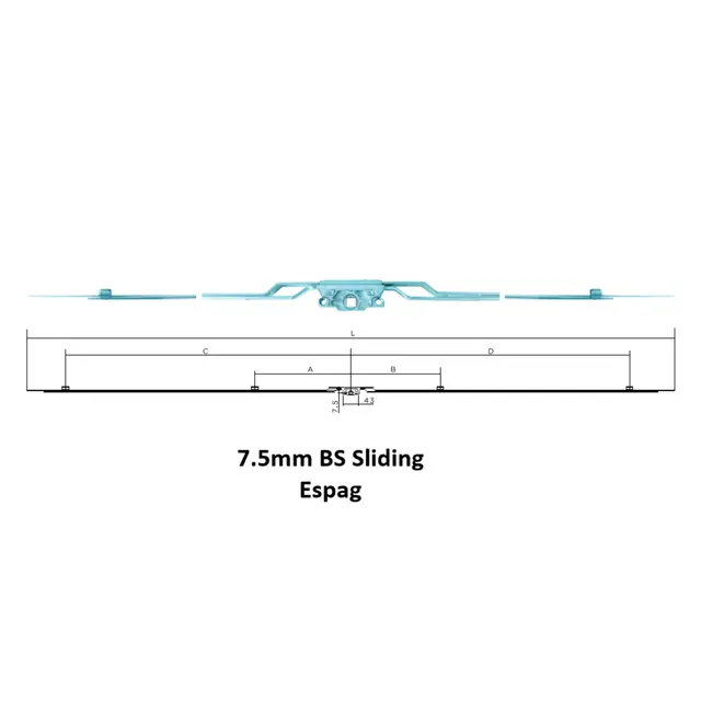 7.5mm Bs Sliding Espag for UPVC Windows & Doors | Simmply Perfect 7.5mm Bs Sliding Espag for UPVC Windows & Doors by Simmply Perfect, Hyderabad