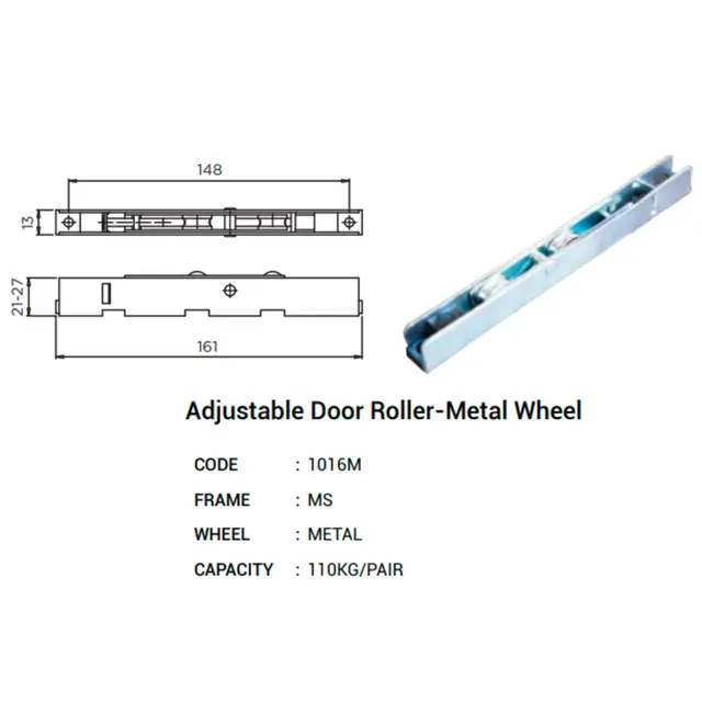 Adjustable Door Roller Metal Wheel for UPVC Windows & Doors by Simmply Perfect, Hyderabad