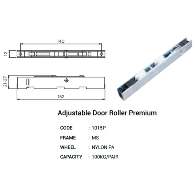 Adjustable Door Roller Premium for UPVC Windows & Doors Adjustable Door Roller Premium for UPVC Windows & Doors by Simmply Perfect, Hyderabad