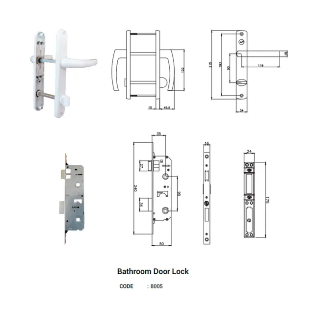 Bathroom Door Lock for UPVC Windows & Doors by Simmply Perfect, Hyderabad